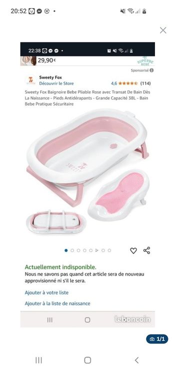 Baignoire bébé