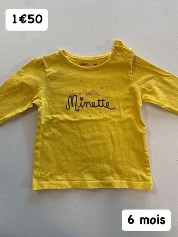 T-shirt 🌺 6 mois 🌺 Gémo