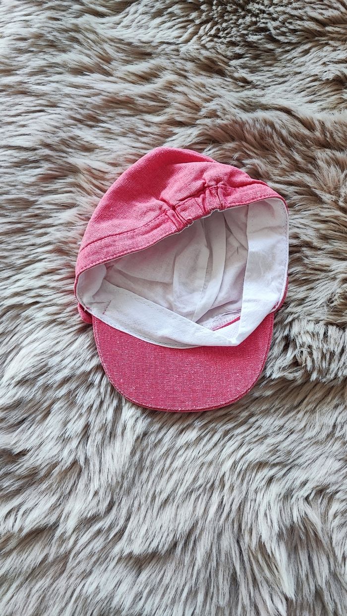 Casquette rose Auchan 0/3 mois - photo numéro 3