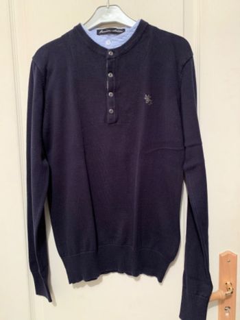 Pull effet chemise