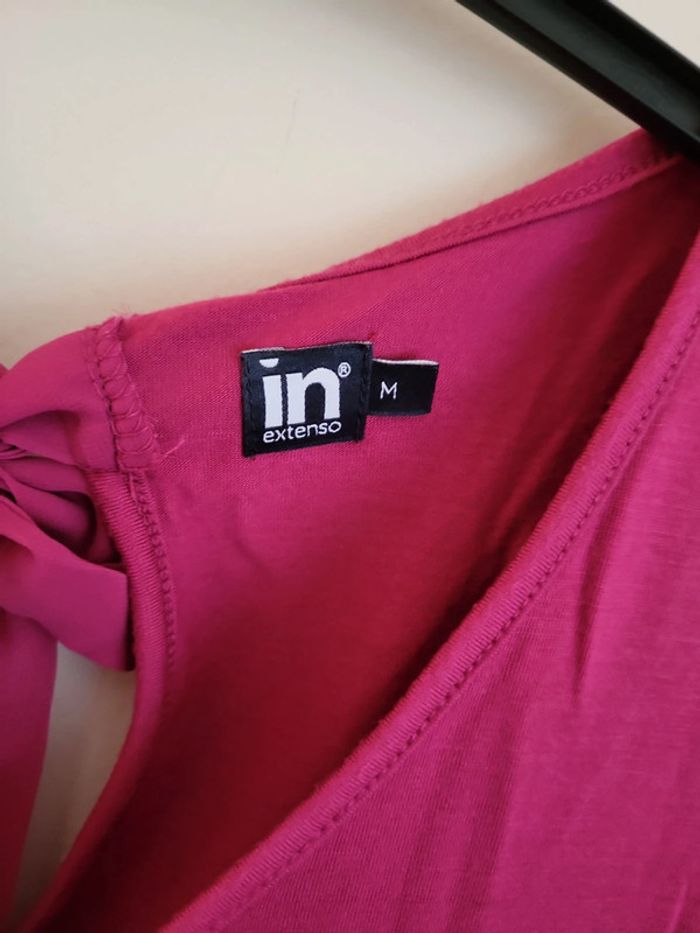 T shirt in extenso fuschia - photo numéro 2