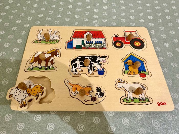 lot de 6 puzzle en bois - photo numéro 2