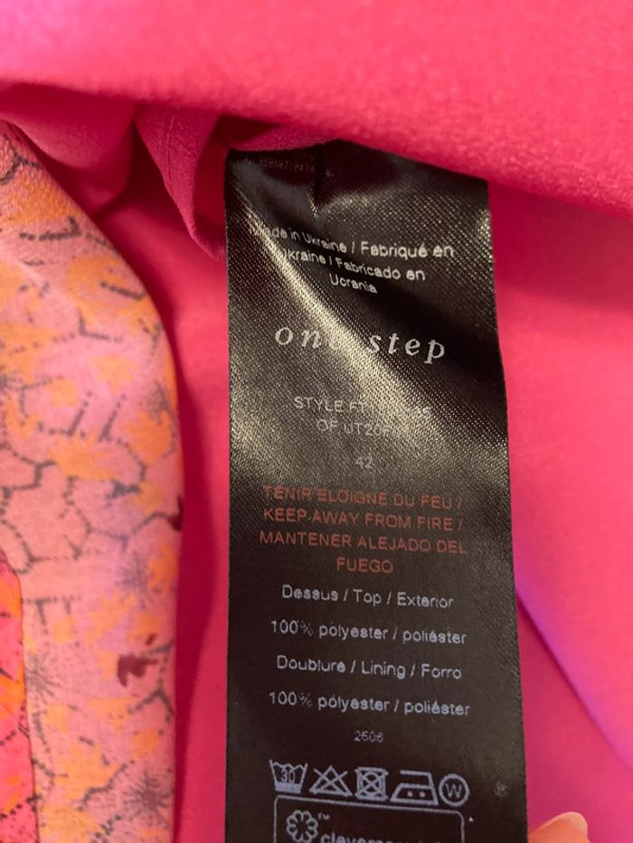 Superbe blouse neuve fuschia || T42 || One Step - photo numéro 9