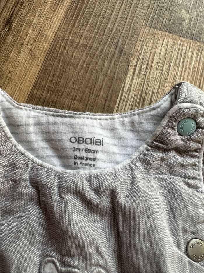 - Salopette Obaibi  - 3 mois  - Très bon état - photo numéro 2