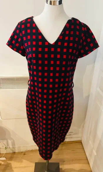 Hippocampe, robe imprimée, femme, taille 40