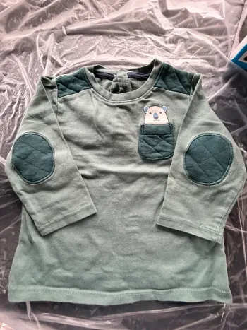 TEE shirt manche longue vert