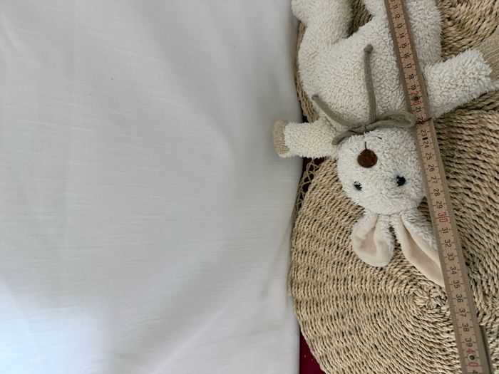 doudou lapin tiamo collection peluche lapin beige écru - photo numéro 4