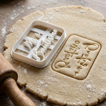 Emporte-pièce Message Mi Bautismo - Découpoir Baptême pour Biscuits et Pâte à Sucre