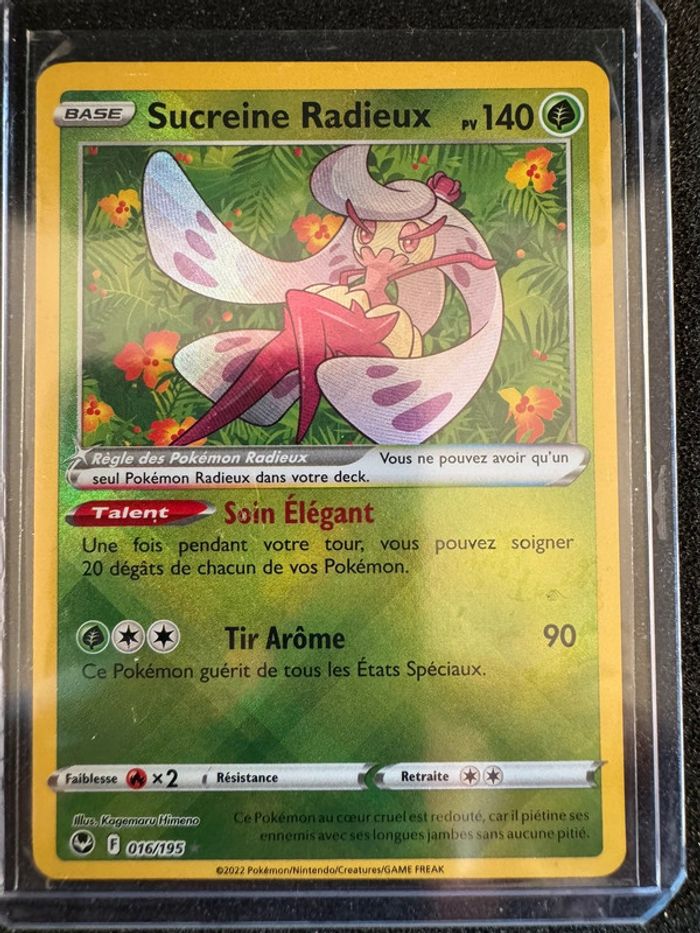 Carte Pokémon sucreine radieux 016/195