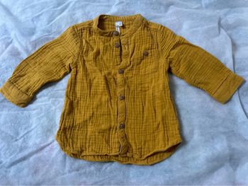 Chemise moutarde 6 mois orchestra