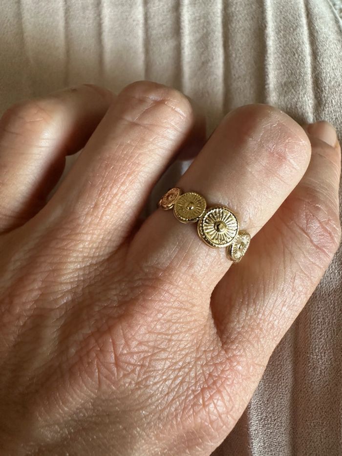 Bague or médaillons - photo numéro 3