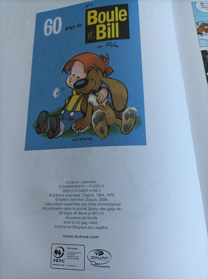 Bande dessinée Boule et Bill Les copains d'abord . 3 - photo numéro 5