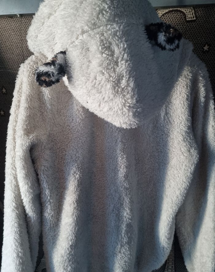 Veste polaire zippée à capuche avec oreilles taille XS - photo numéro 4