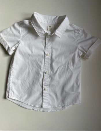 Chemise blanche à manches courtes 
