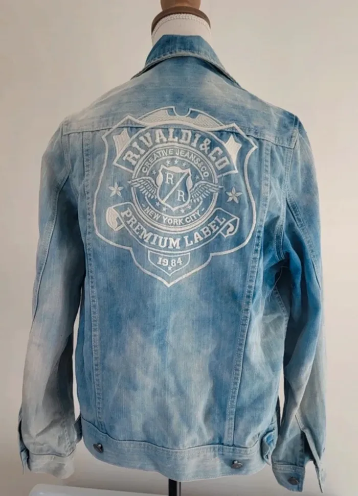 Veste en jean bleue claire Rivaldi Taille M ou 38/40 - photo numéro 5