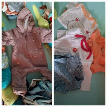 Lot bodies bebe fille et combinaison hivers bébé fille