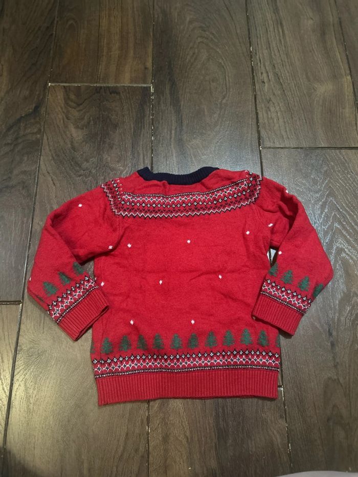 Pull rouge motif dinosaure de Noël sergent major 3 ans - photo numéro 6