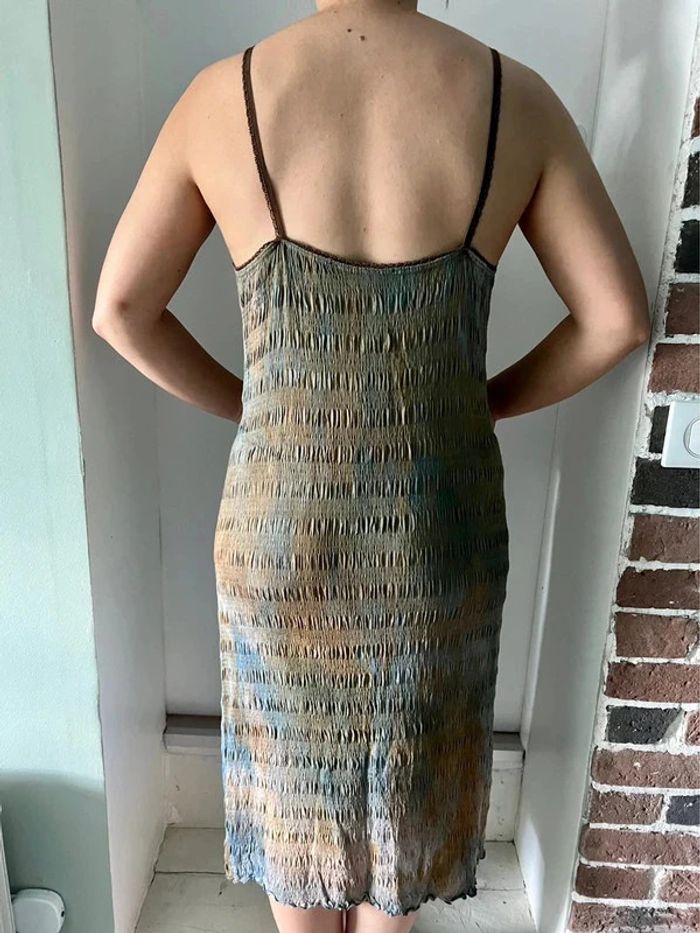 Robe vintage mi-mollet à bretelles – Taille 38 - photo numéro 2