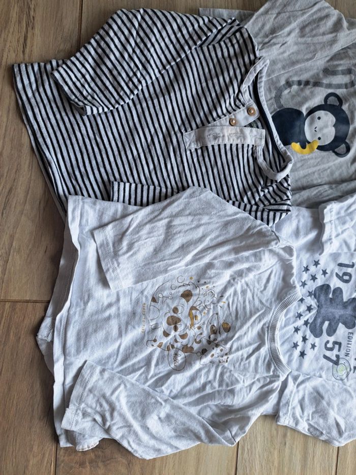 Lot de 5 tee shirts manche longue Lulu castagnette - photo numéro 3