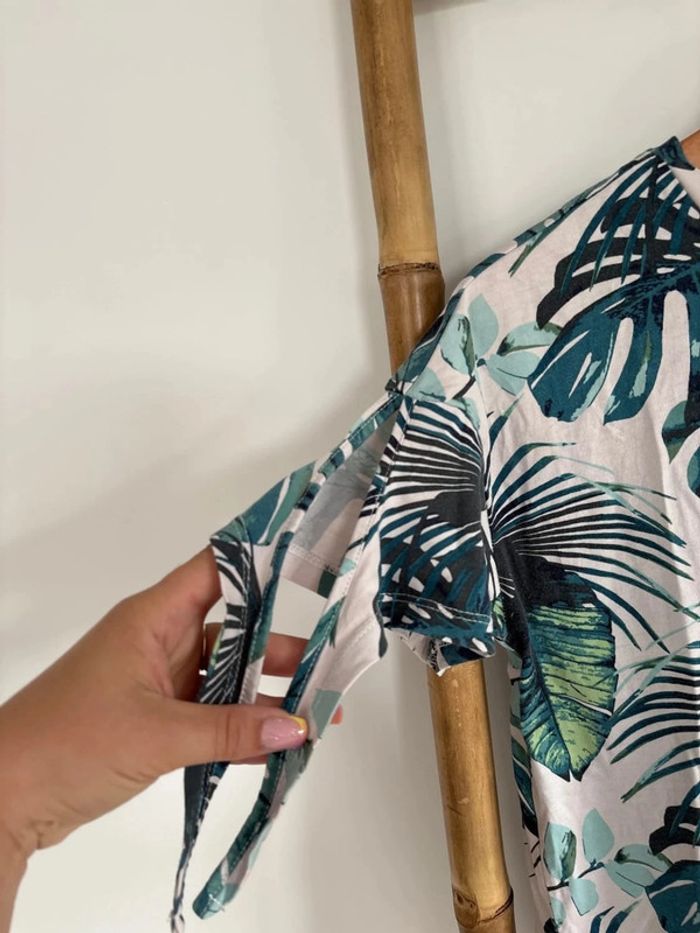 T shirt imprimé feuilles - EDC taille S - photo numéro 3