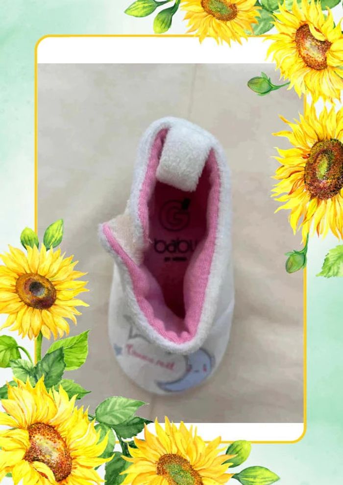 Chaussons blancs roses Gémo 9 12 mois - photo numéro 9