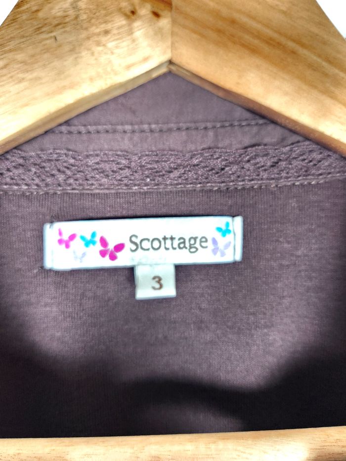 Polo Scottage Brun Manches Longues - Taille L - photo numéro 3