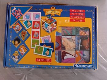 Boite de jeux memory domino cube puzzles Disney