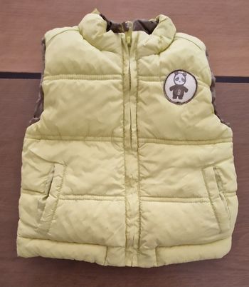 Blouson sans manches réversible okaïdi garçon neuf  18 mois