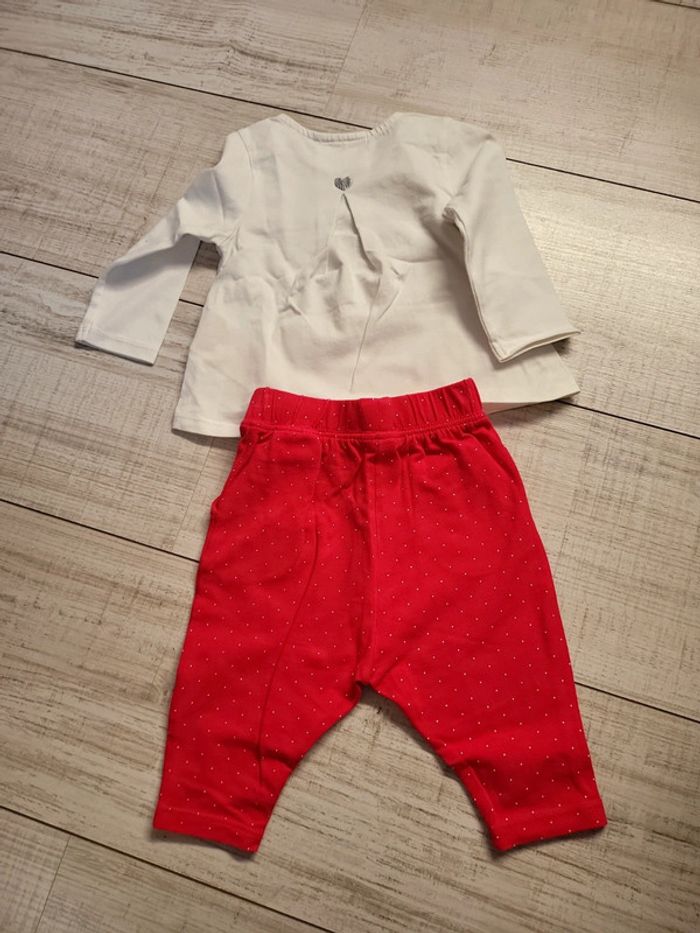 Ensemble bébé fille 6 mois obaibi neuf - photo numéro 2