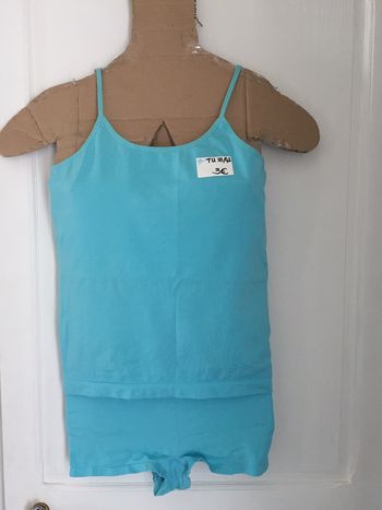 485-Ensemble de nuit turquoise TU 38/42