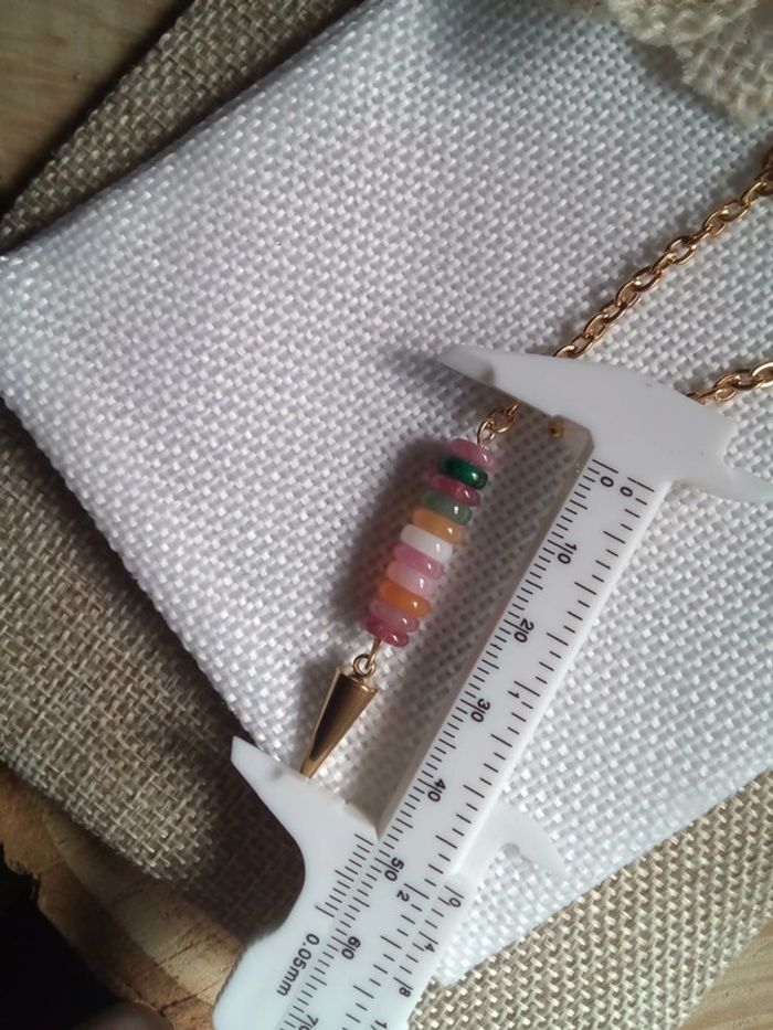 Chaîne de pendule avec pierres naturelles semi précieuses - photo numéro 3