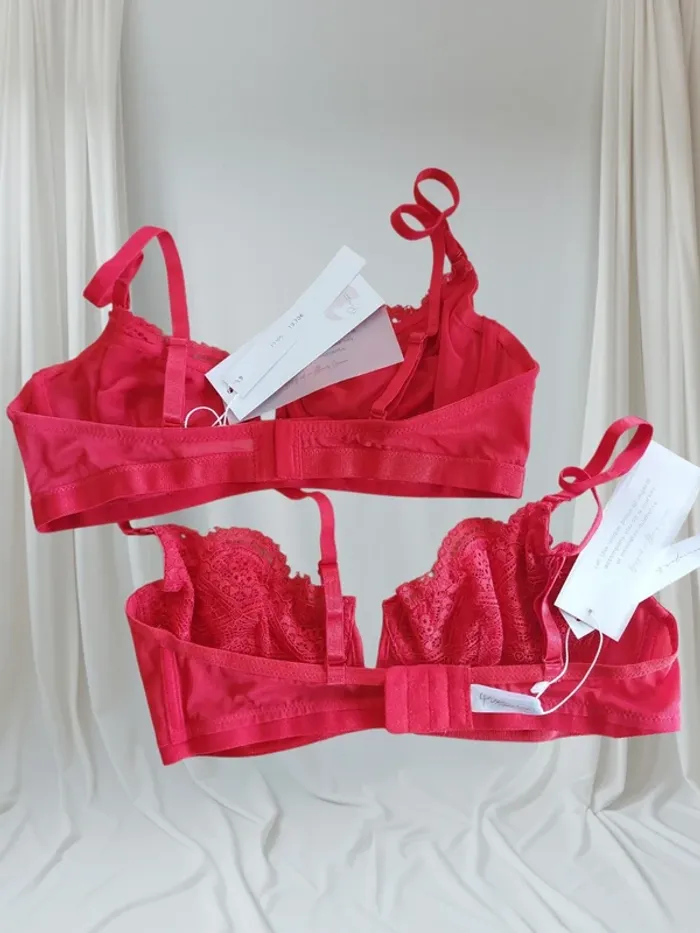 Lot 2 soutien gorge T.70C pixie neuf avec étiquette - photo numéro 4