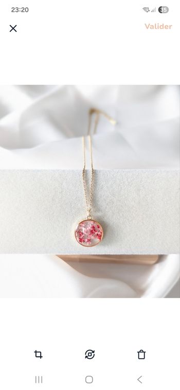 Collier fleurs séchées 