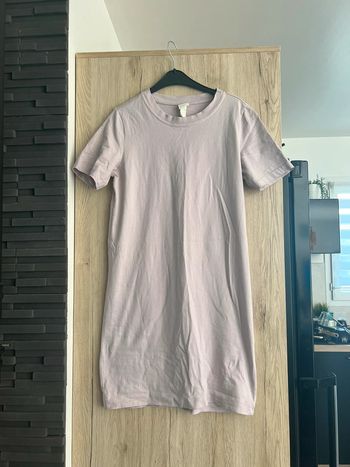 Robe t shirt violet pastel