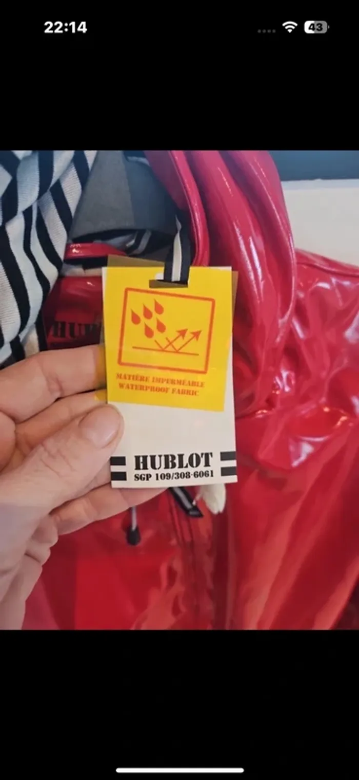 Imperméable hublot taille xs - photo numéro 4