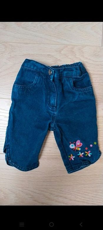 Jean dpam brodé papillon 3 mois