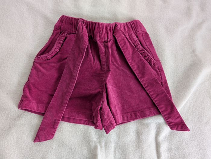 Short velours fuchsia foncé - 3A - Vertbaudet