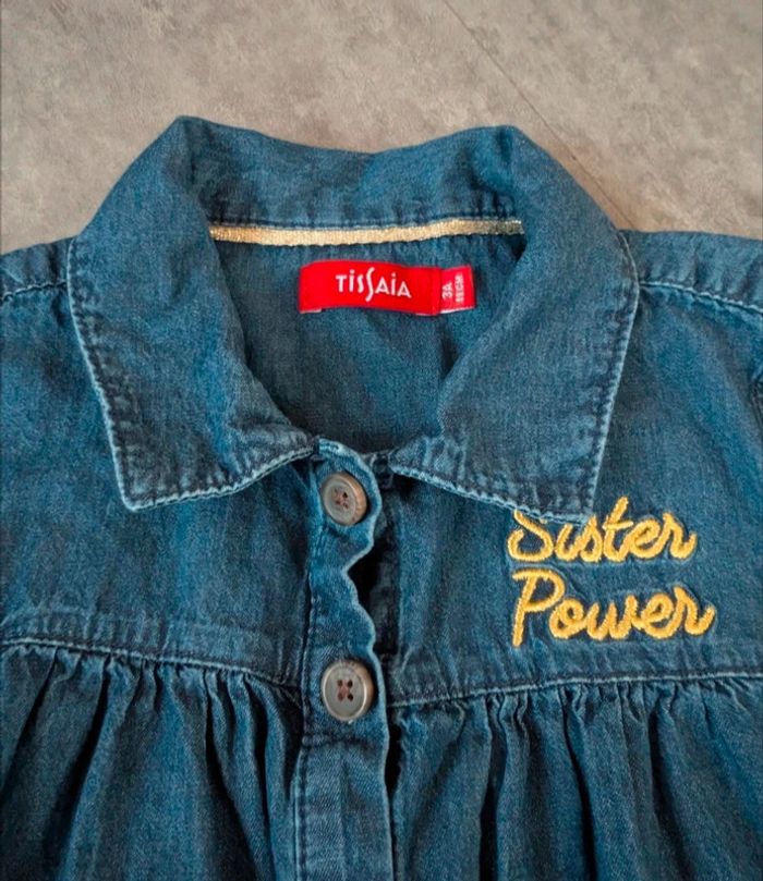 Robe en jean fille 3 ans comme NEUVE - photo numéro 2