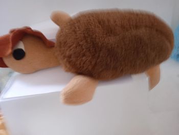 vintage  peluche tortue  avec son chapeau