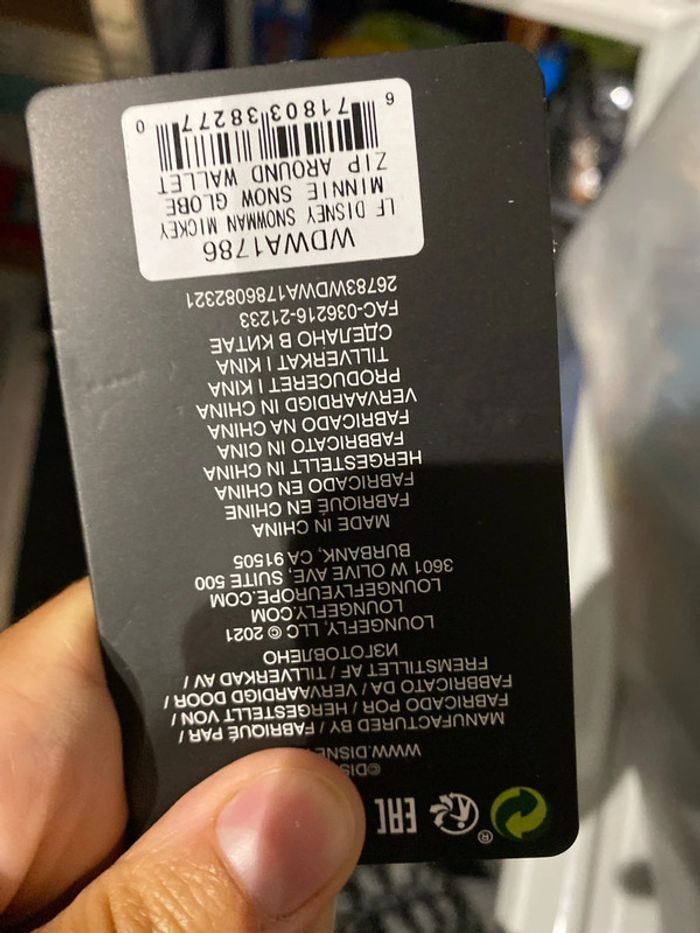 Portefeuille loungefly disney neige - photo numéro 4