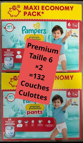 Pampers  taille 6 premium protection pants