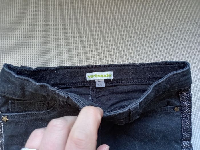 Jeans noir fille 2ans Vertbaudet - photo numéro 3
