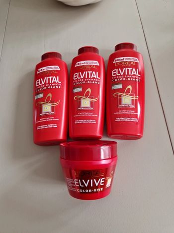 Shampoing et soins (4) spécial cheveux colorés.