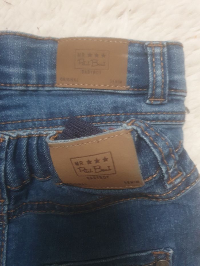 Lot de deux jeans type slim 6 mois - photo numéro 6