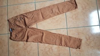 Jeans à pression été fille 10 ans Ocre Gémo