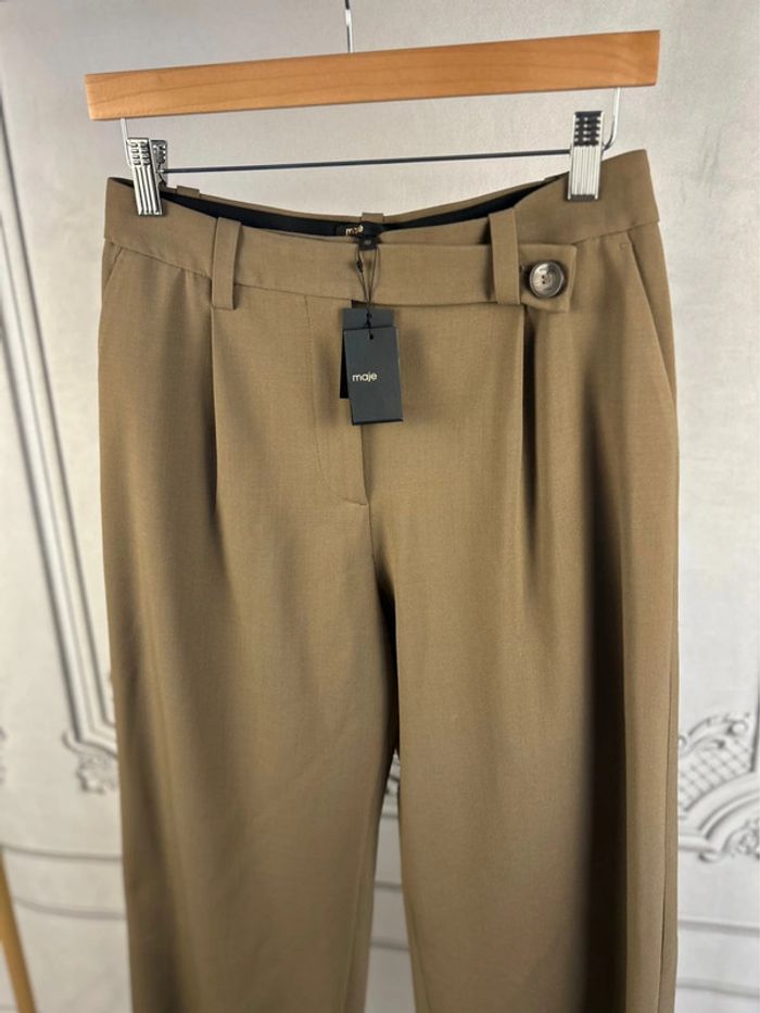 Pantalon jambes Larges Maje 40 Camel Neuf - photo numéro 2