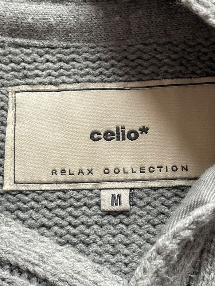 Pull tricot gris Celio M - photo numéro 3