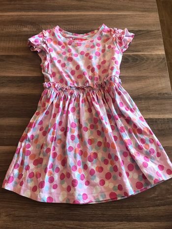 Robe rose à pois T. 5 ans