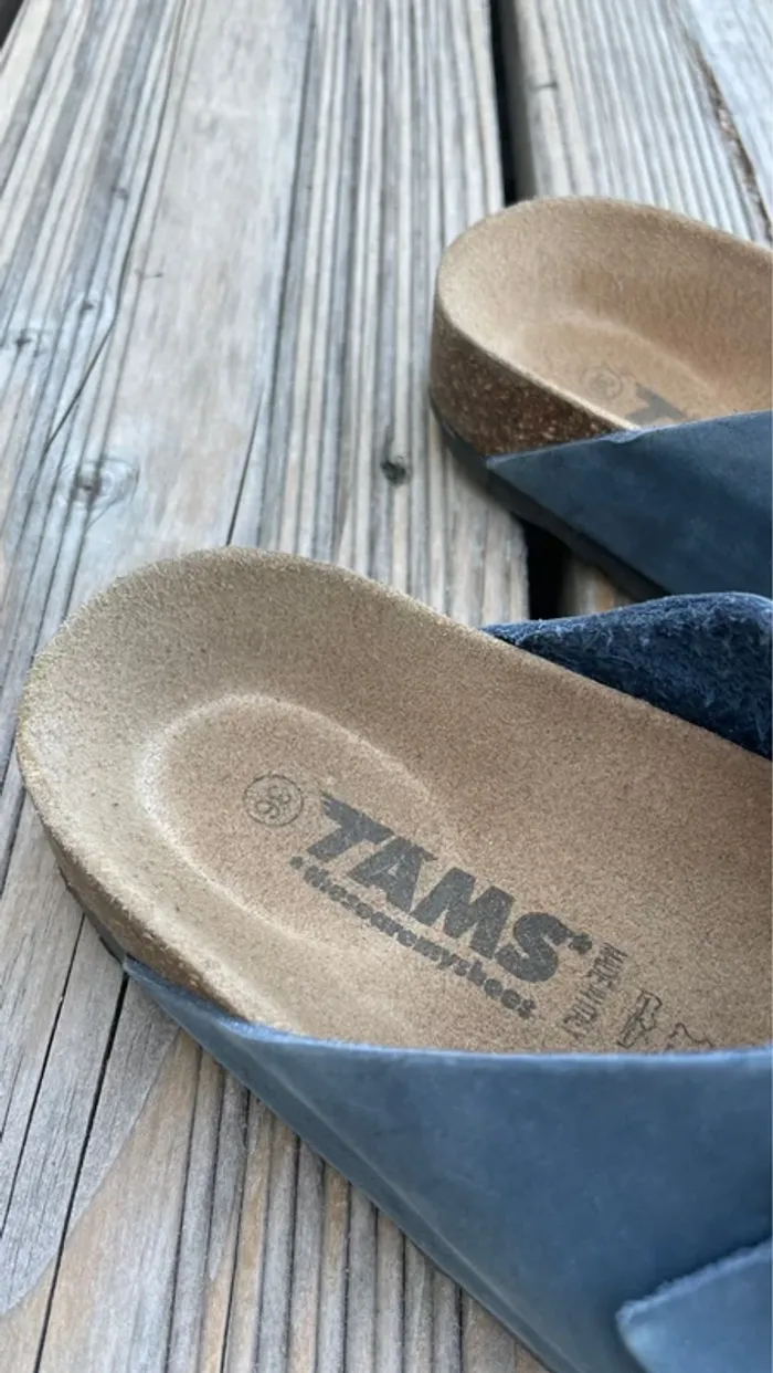 Sandales Bleu _ TAMS - photo numéro 2
