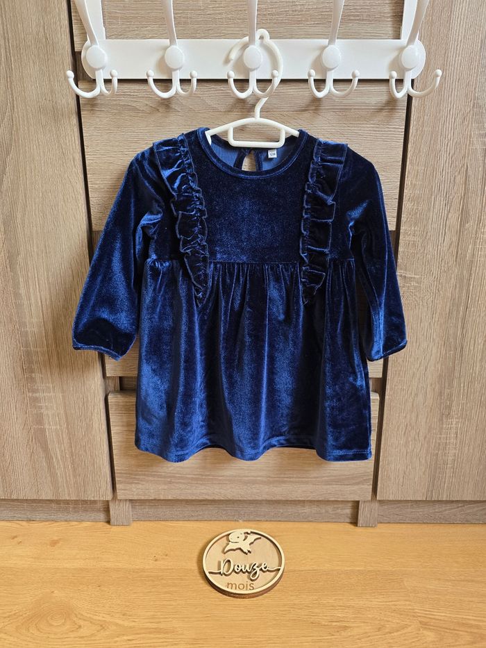 Vêtement Bébé Fille - Robe bleu - Tex Baby - 12 mois